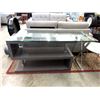 Image 1 : New Grey Lacquered Console with Swing Out Desk