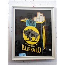 Framed "Buffalo Cigarillo" Ad - 18" x 22"