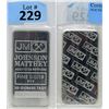 Image 1 : 10 Oz Johnson Matthey .999 Silver Investor Bar