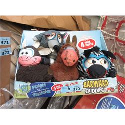 6 New Barnyard Buddies 4 Piece Stuffed Toy Sets