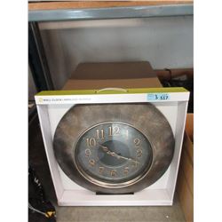 3 New Kiera 20" Wall Clocks