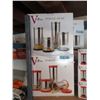 Image 1 : 2 New 4 Piece Glass Storage Jar Sets