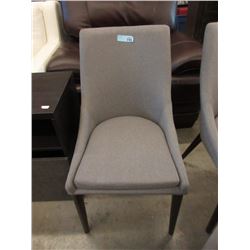 New Grey Fabric Upholstered Side Chair