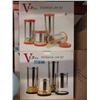 Image 1 : 2 New 4 Piece Glass Storage Jar Sets