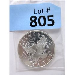 1 Oz. .999 Fine Silver "Silver Eagle" Round