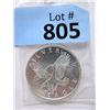 Image 1 : 1 Oz. .999 Fine Silver "Silver Eagle" Round