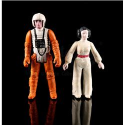 STAR WARS TOYS - Loose Luke Skywalker & Princess Leia (Polish Bootleg Figures)
