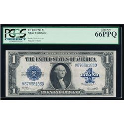 1923 $1 Silver Certificate PCGS 66PPQ