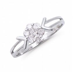 14KT White Gold 0.26ctw Diamond Ring