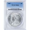 Image 1 : 1887 $1 Morgan Silver Dollar Coin PCGS MS64