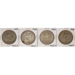 Lot of (4) 1968 Mexico 25 Pesos Olympics Commemorative Coins