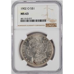 1902-O $1 Morgan Silver Dollar Coin NGC MS63