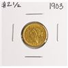 Image 1 : 1903 $2 1/2 Liberty Head Quarter Eagle Gold Coin