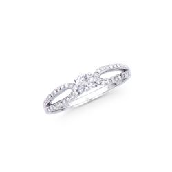 14KT White Gold 0.37ctw Diamond Ring