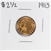 Image 1 : 1913 $2 1/2 Indian Head Quarter Eagle Gold Coin