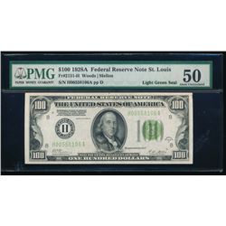 1928A $100 St Louis Federal Reserve Note PMG 50