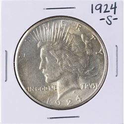 1924-S $1 Peace Silver Dollar Coin