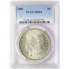 Image 1 : 1885 $1 Morgan Silver Dollar Coin PCGS MS64