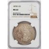 Image 1 : 1878-S $1 Morgan Silver Dollar Coin NGC MS63