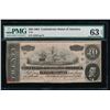Image 1 : 1864 $20 Confederate States of America Note PMG 63EPQ