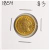 Image 1 : 1854 $3 Indian Princess Head Gold Coin