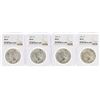 Image 1 : Lot of (4) 1923 $1 Peace Silver Dollar Coins NGC MS63