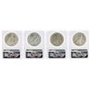 Image 2 : Lot of (4) 1923 $1 Peace Silver Dollar Coins NGC MS63