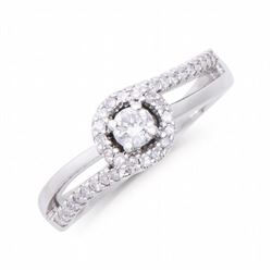 14KT White Gold 0.36ctw Diamond Ring