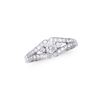 Image 1 : 14KT White Gold 0.56ctw Diamond Ring