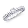 Image 1 : 14KT White Gold 0.47ctw Diamond Ring