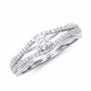 Image 1 : 14KT White Gold 0.44ctw Diamond Ring