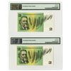 Image 2 : Commonwealth of Australia, ND (1967) Sequential Pair of Banknotes.