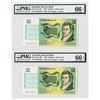 Image 1 : Australia, Reserve Bank, 1979 High Grade Sequential Pair of $2 Banknotes.