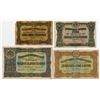 Image 1 : Bulgarian National Bank. 1917. Quartet of Issued Banknotes.