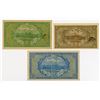 Image 2 : Market Stabilization Currency Bureau. 1915-1921. Trio of Issued Notes.