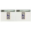 Image 2 : Bank of Taiwan, 1950 "Kinmen" Issue High Grade Sequential Banknote Pair.