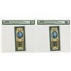 Image 1 : Bank of Taiwan, 1950 Issue High Grade Sequential Banknote Pair.