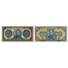Image 1 : Central Reserve Bank of China. 1940-1943. Pair of Issued Banknotes.