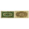 Image 2 : Federal Reserve Bank of China. 1938-1944. Pair of Issued Banknotes.