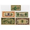 Image 1 : Mengchiang Bank... 1938-1945. Quintet of Issued Banknotes.