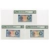 Image 1 : Central Bank of Cyprus, 1973, 1979 and 1981 High Grade Banknote Trio.