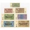 Image 1 : Theresienstadt 1943 Concentration Camp Currency Set of 7.