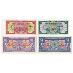 British Armed Forces Special Voucher 1946 ND First Series Specimen Quartet.