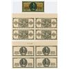 Image 1 : Bank of Greece, 1943 Inflation Issue Uncut Progress Proof Sheets of 4 of Face & Back.