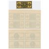 Image 2 : Bank of Greece, 1943 Inflation Issue Uncut Progress Proof Sheets of 4 of Face & Back.