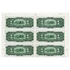 Image 2 : Banque De La Republique D'Haiti, 1919 Provisional Issue Uncut Partial Sheet of 6 Notes