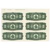 Image 1 : Banque De La Republique D'Haiti,1988 Proof Uncut Sheet of 6 notes With Small Printing Flaws Marked