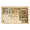 Image 1 : Government of India, ND (1917-1930) 5 Rupees Issue Banknote.