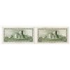 Image 2 : Isle of Man Government, 1972 ND Issue Banknote Duo.