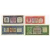 Image 1 : Bank of Libya. 1963. Quartet of Issued Banknotes.